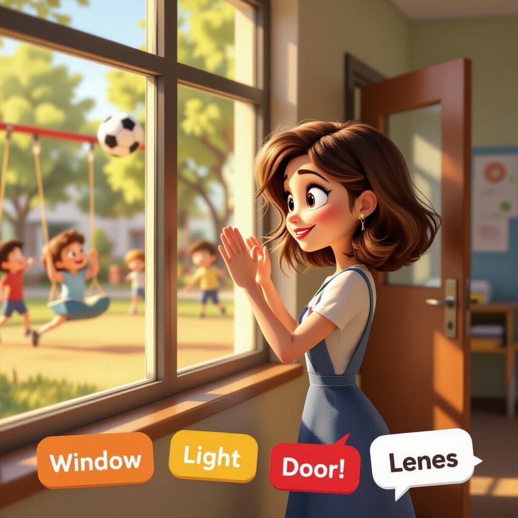 Pixar Style: Lena at the Window