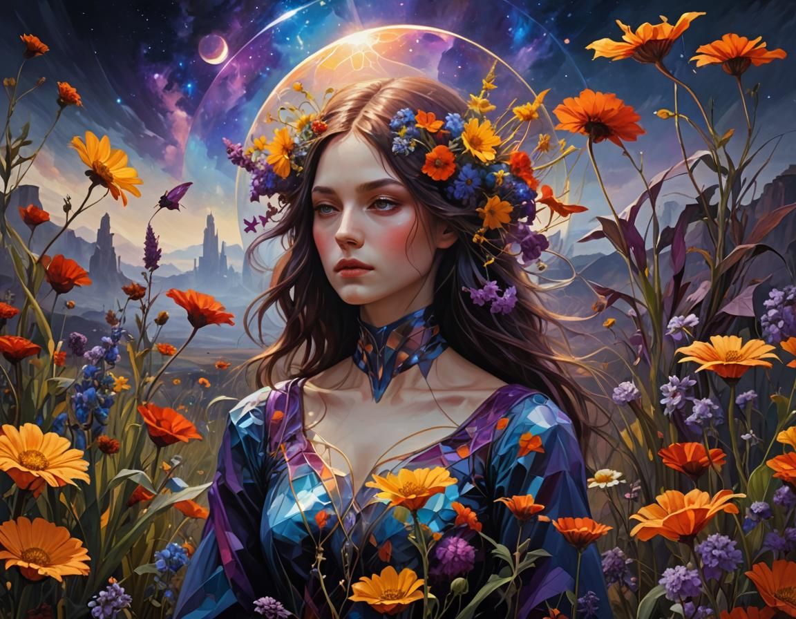 Phantasmagorical Alien Landscape in Dark Fantasy Concept Art