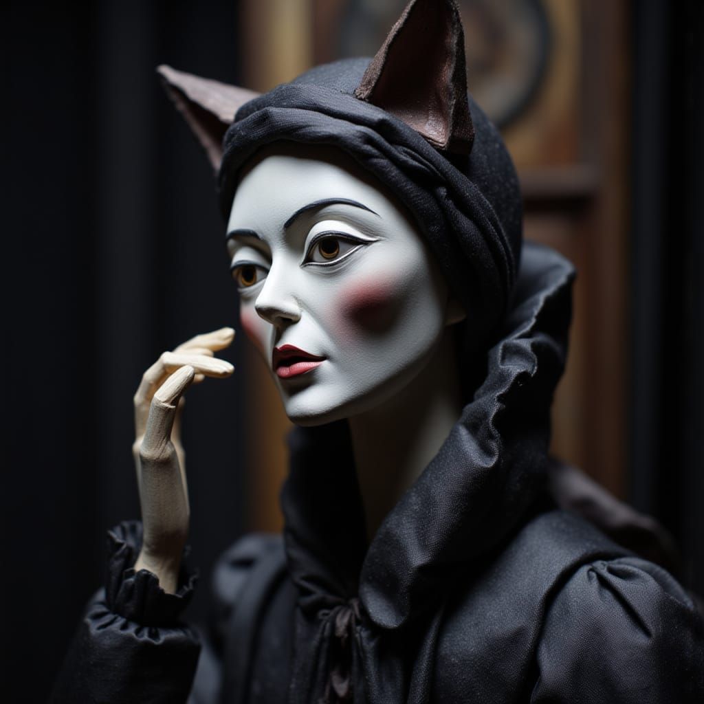 Porcelain Puppet Wolf Whispering Dark Tales