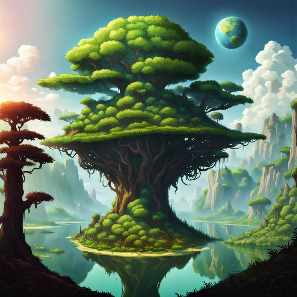 Barren Forest on Alien Planet