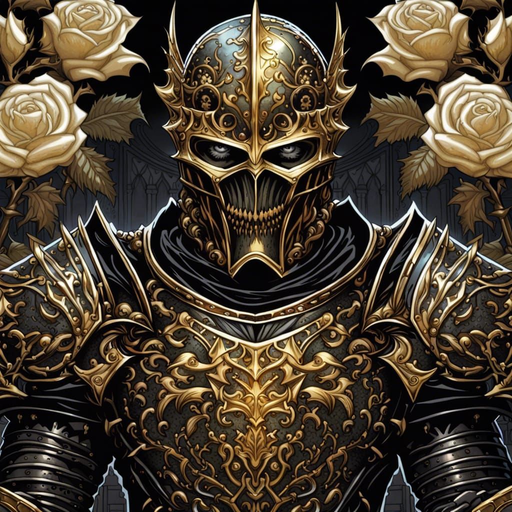 High Gothic Undead Knight in Ornate Armor