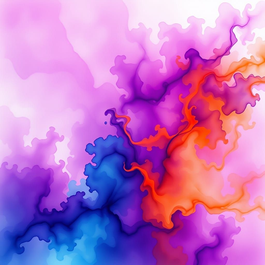Vibrant Abstract Dreamscapes in Stochastic Haze