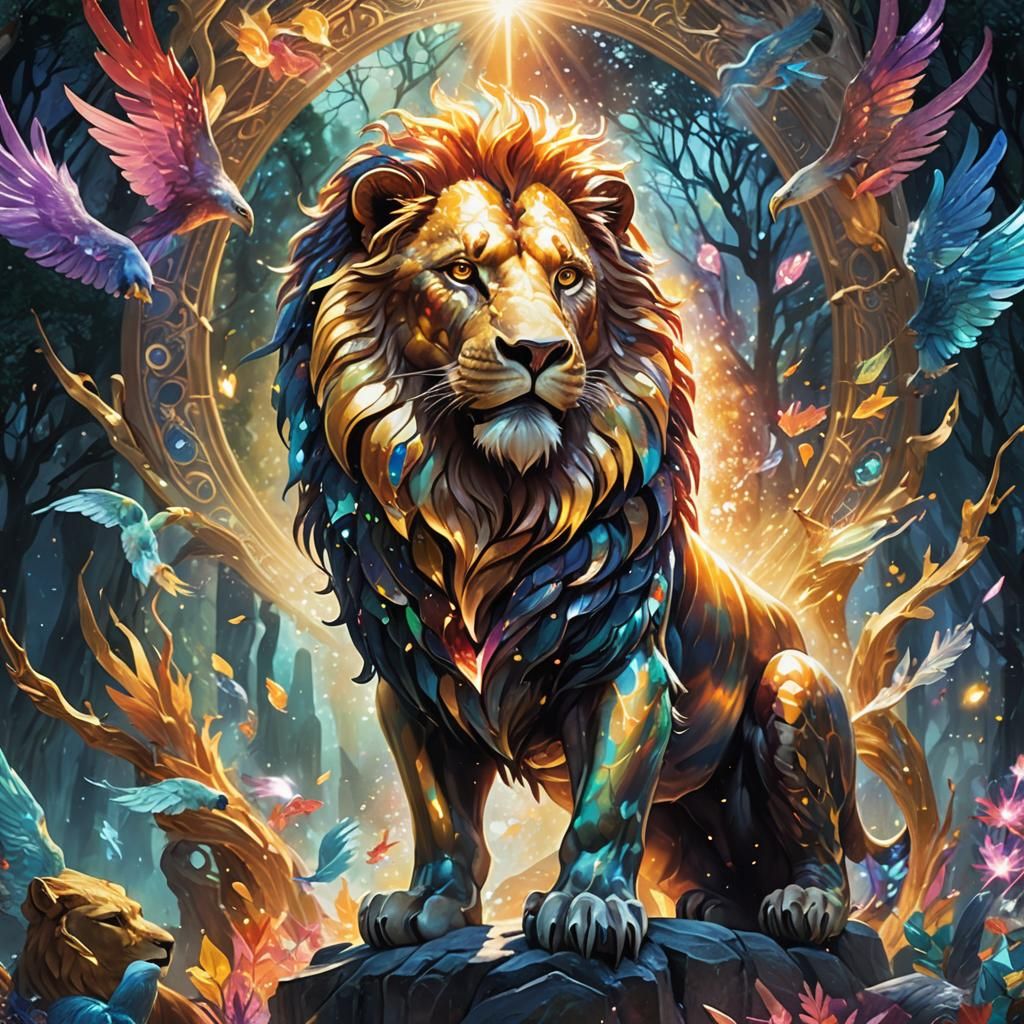 Enchanted Glass Lion Concept Art