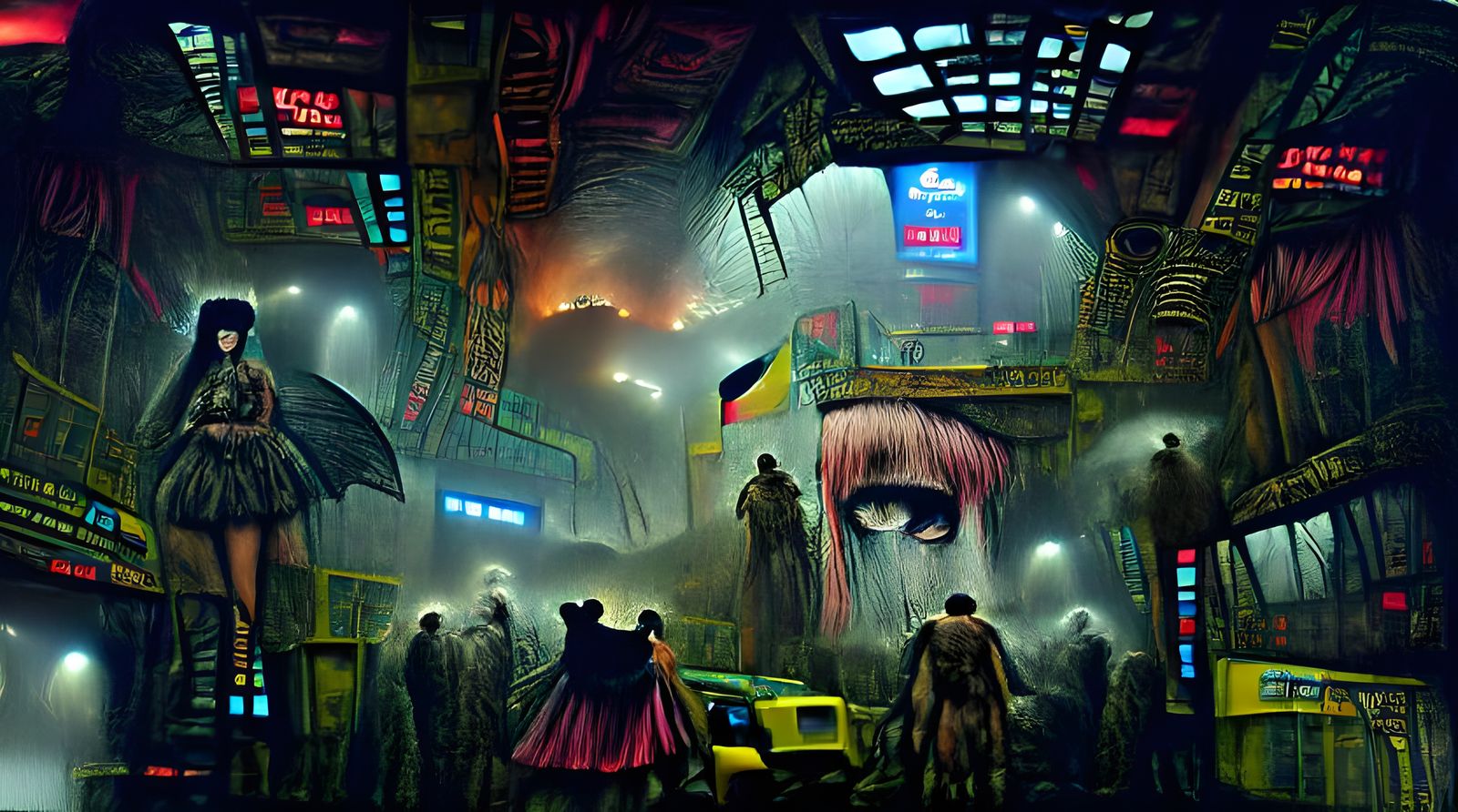 Post-Apocalyptic Hellscape in Dark Fantasy Style
