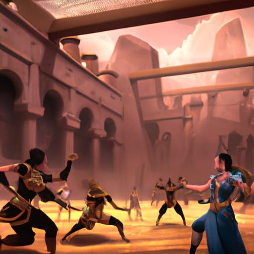 Futuristic Martial Arts in Moorish Style Temple