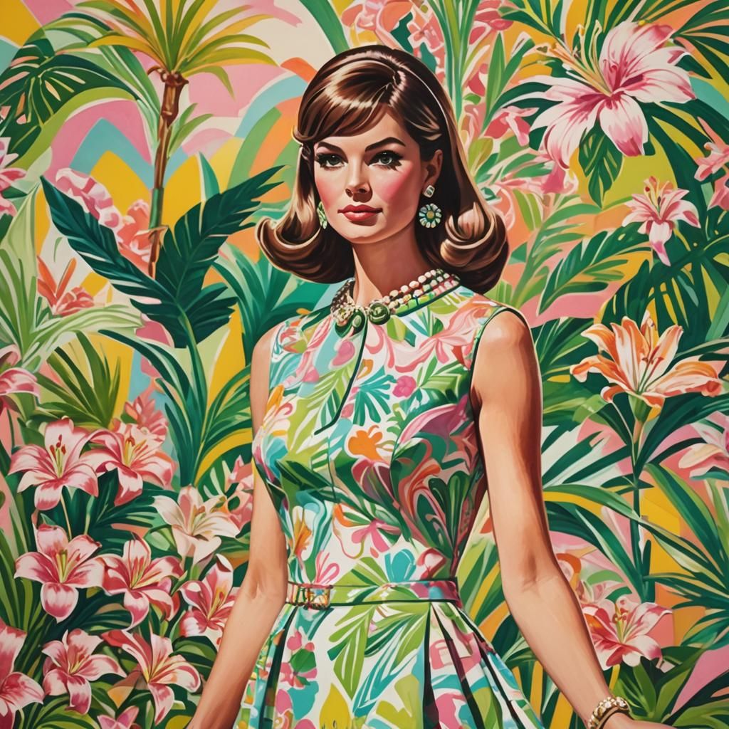 Retro Fashion in Pop Art Style