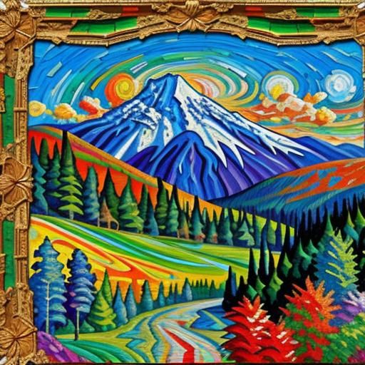 Lord of the Rings: Neo-Impressionist Mosaic Patchwork