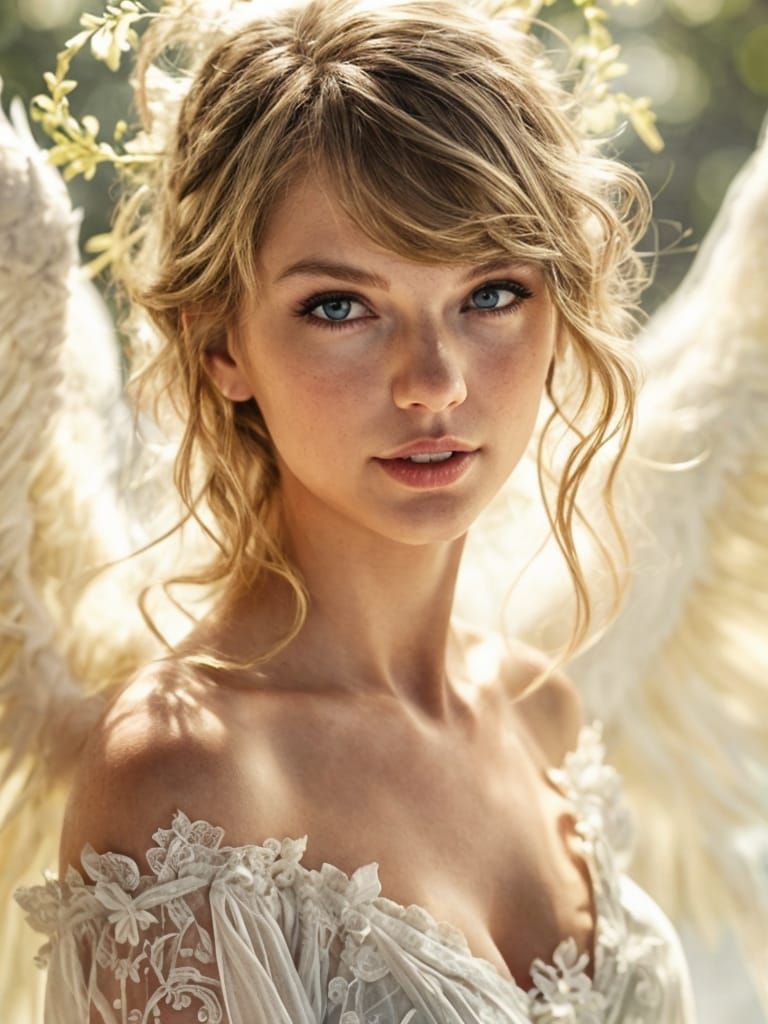Taylor Swift as an Angelic Portrait