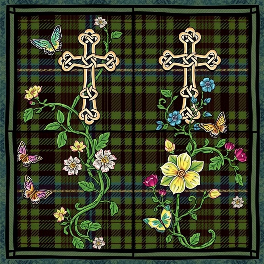 Surreal Celtic Tapestry in Intricate Weave and Ornate Celtic...