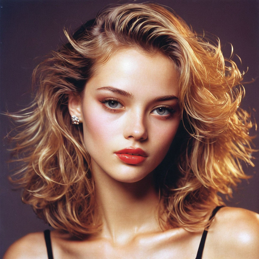 Hyperreal 90's Style Glamour Photography