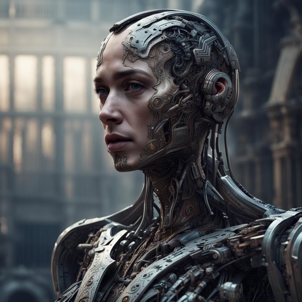 AI's Self-Portrait: A Digital Matte Painting