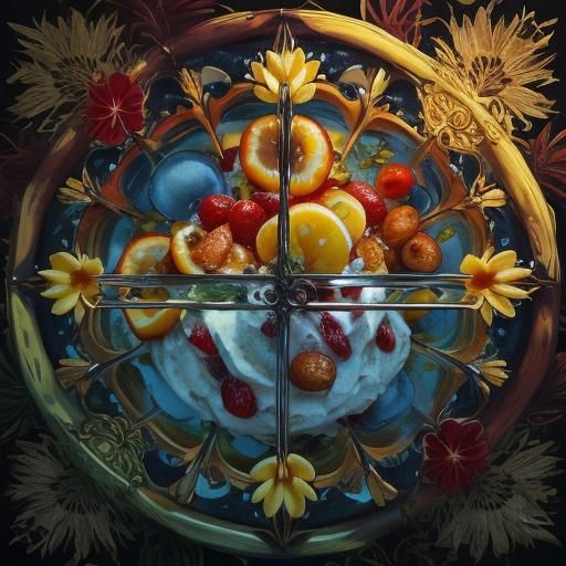 Yogurt and Honey Still Life