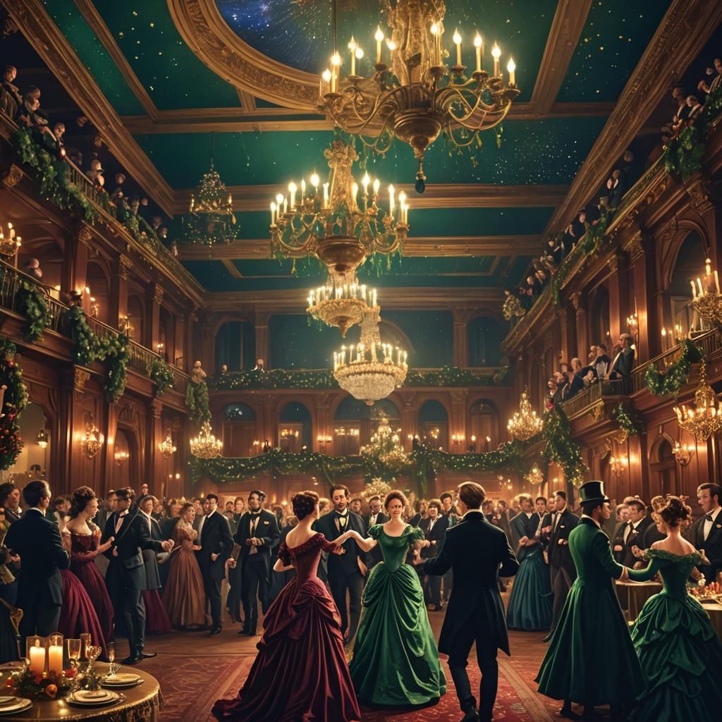 Victorian Christmas: Fezziwig's Candlelit Christmas Ball
