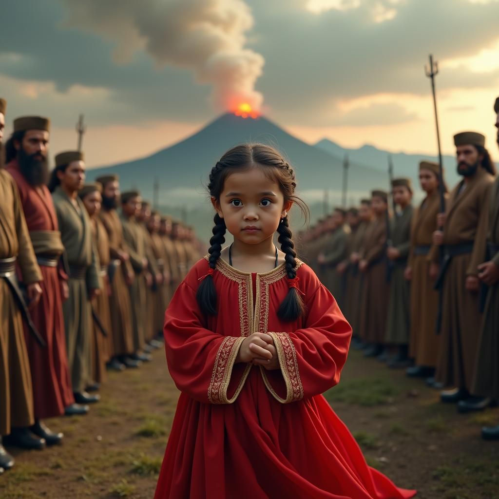 Innocence Questions Authority Amidst a Volcanic Landscape