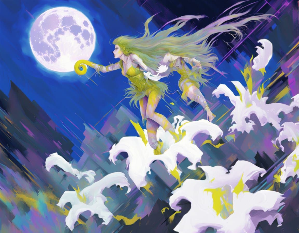 Glitching Netrunner Hobbit in Vaporwave Style