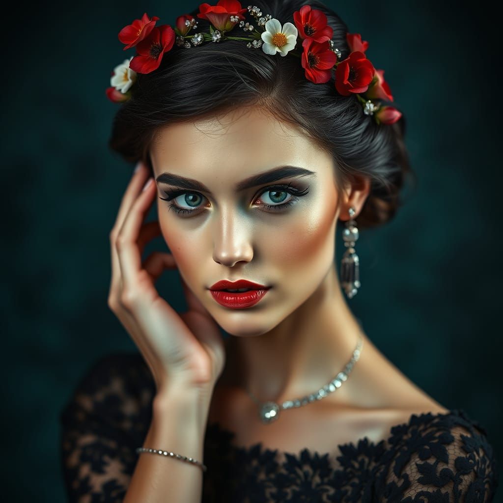 Ethereal Beauty in Hyper-Realistic Style