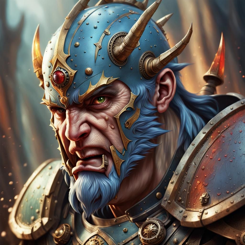 Hyperrealistic Warhammer Character Concept Art