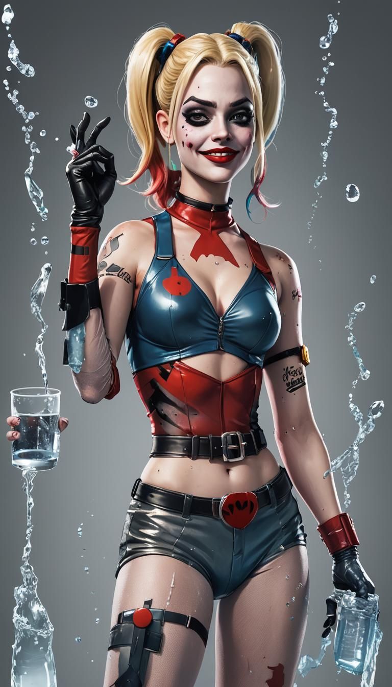 Harley Quinn with Mecha Arm and Water Arm