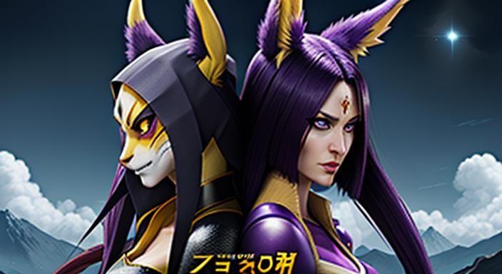 Epic Movie Poster: Female Dragon and Renamon