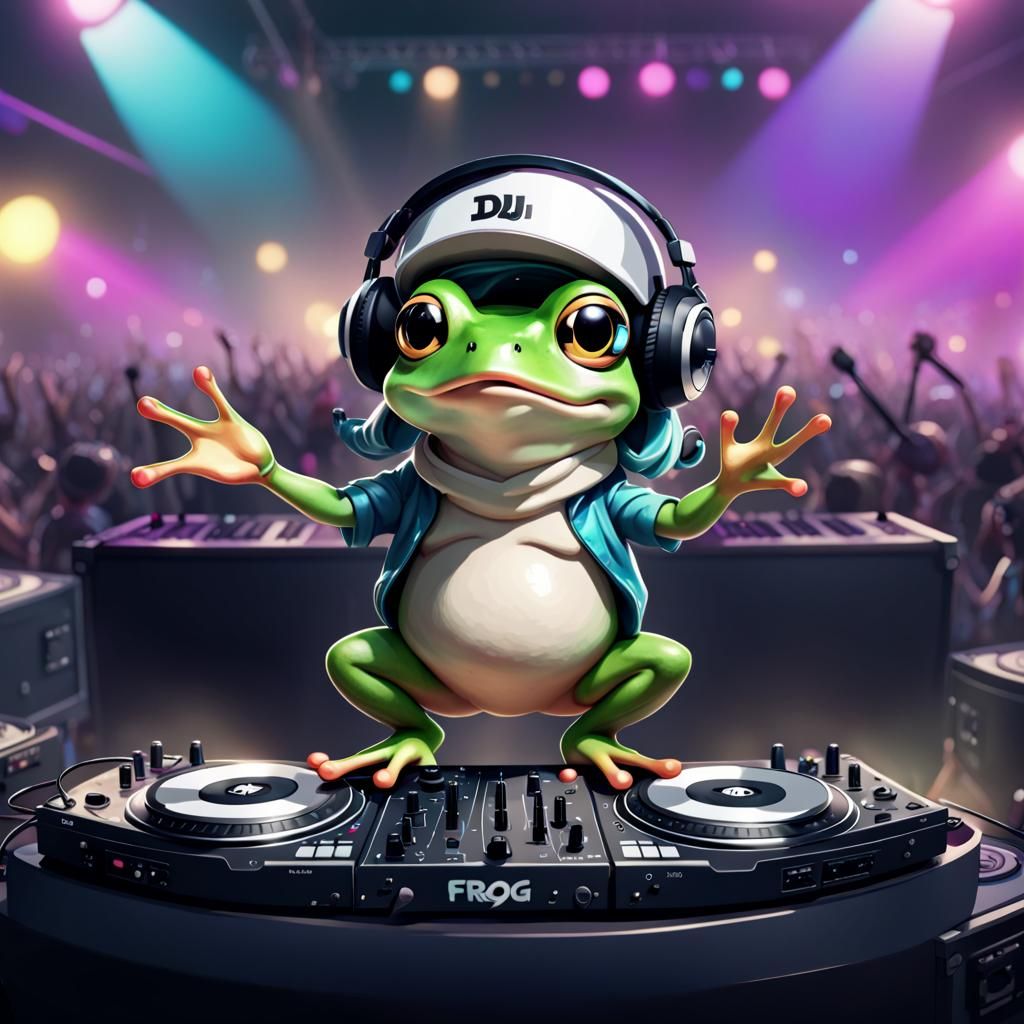 Chibi DJ Frog Concert in 8k Resolution