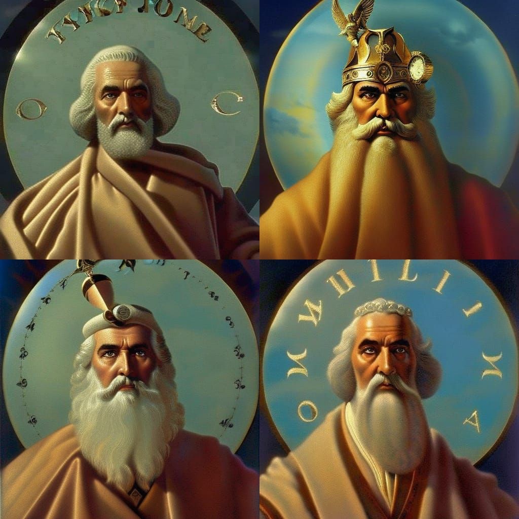 Symbolic Depiction of Father Time