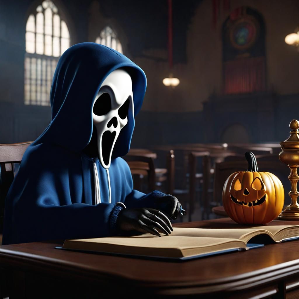 Baby Ghostface Goes to Monster School