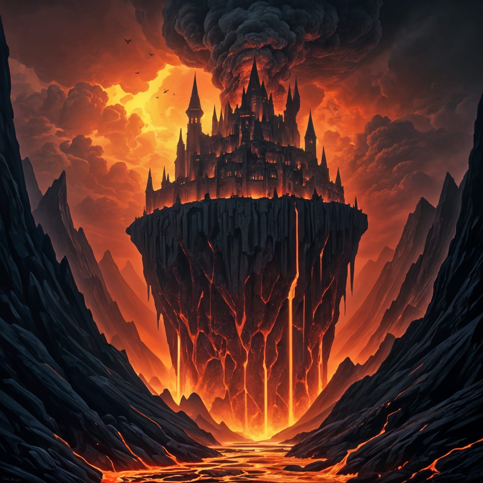 Volcanic Sorcerer's Keep Concept Art