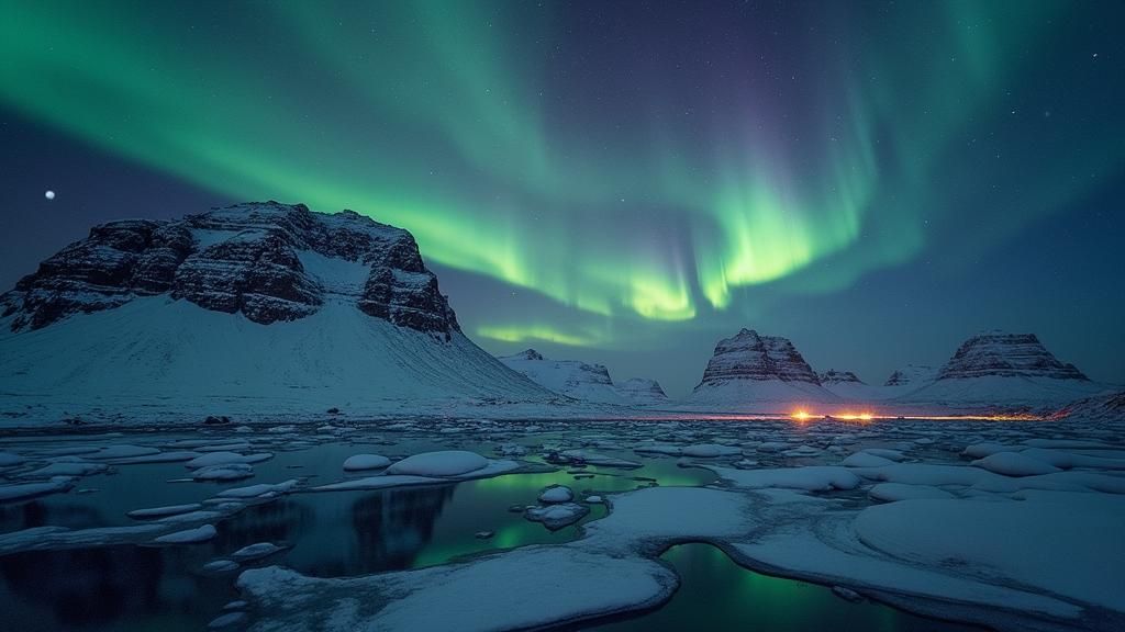Iceland Landscape with Quantum Color Technology