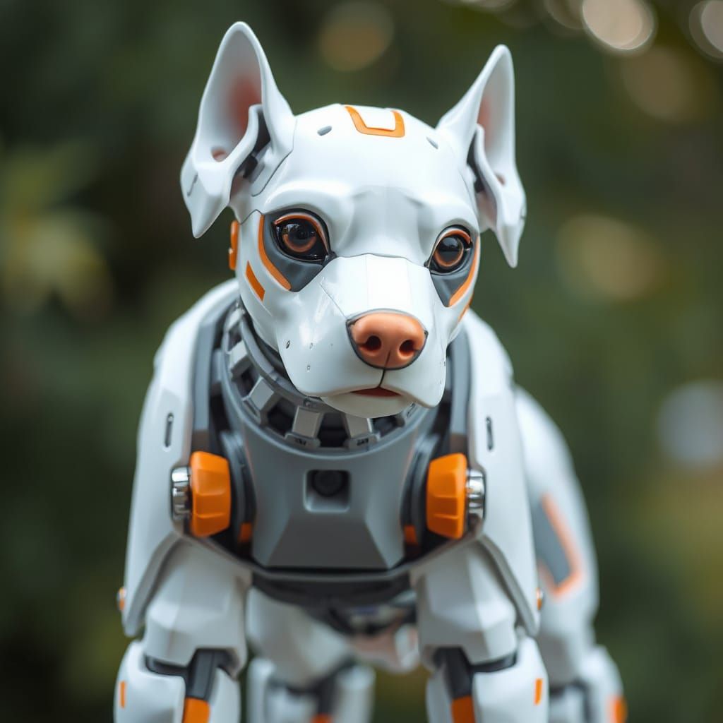 cyberpunk robot dog