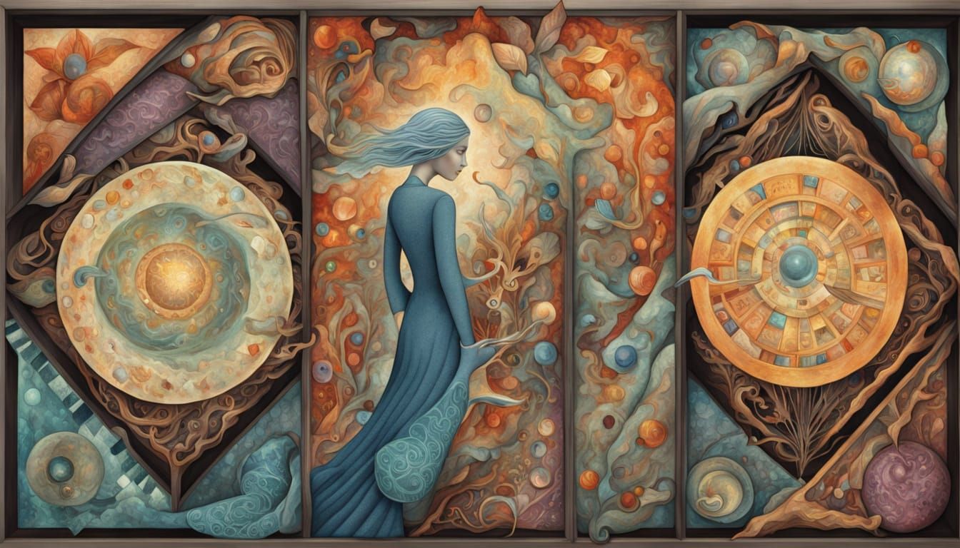 Angel of Memories Screaming Amidst Shattered Mirrors and Cos...