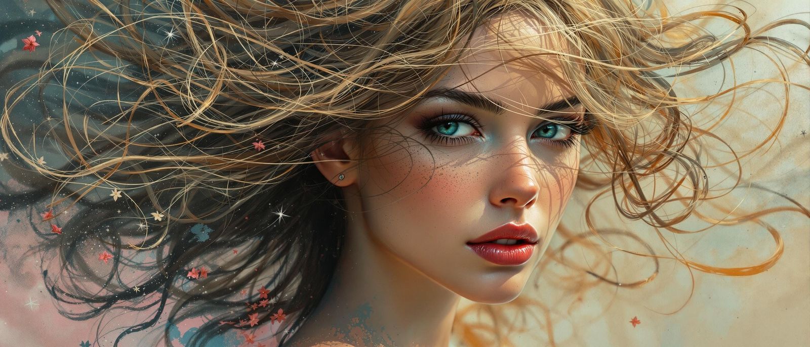 Surreal Cinderella Portrait in Ultra-Realistic Style
