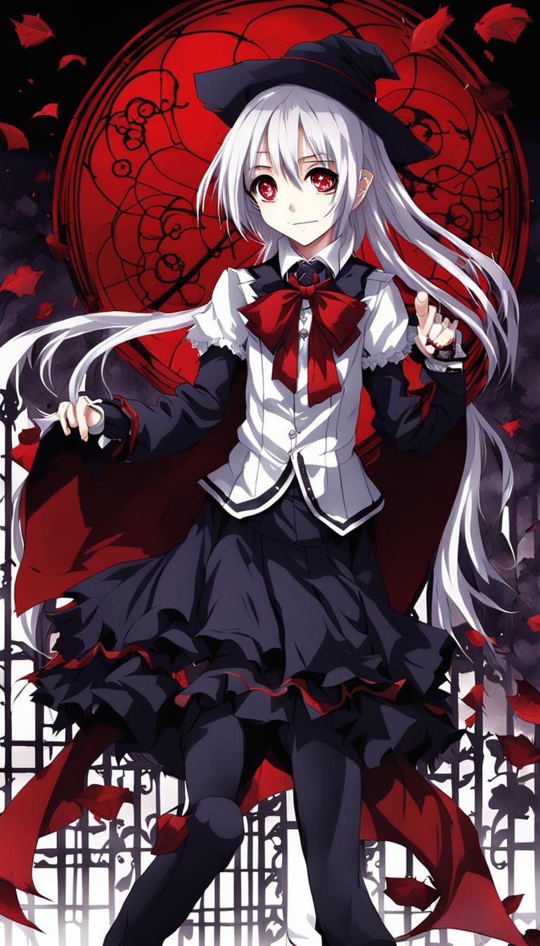 Anime Style Vampire Girl: Manga Key Visual