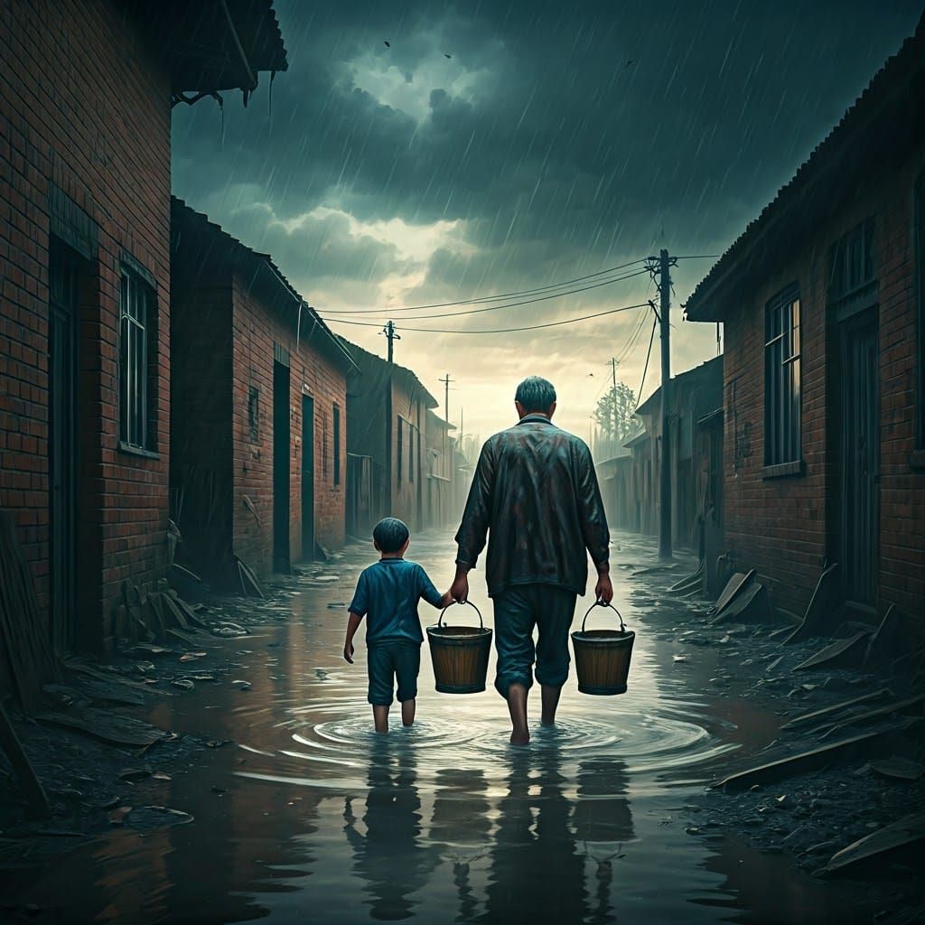 Floodwaters: A Father and Son's Struggle