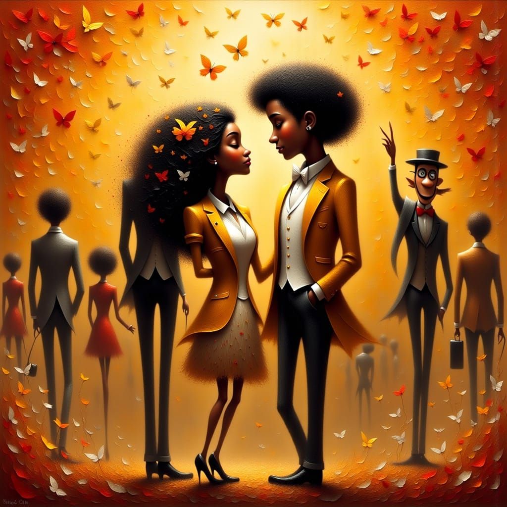 <lora:Black Fantasy:1.0>True friendship is like a great work...