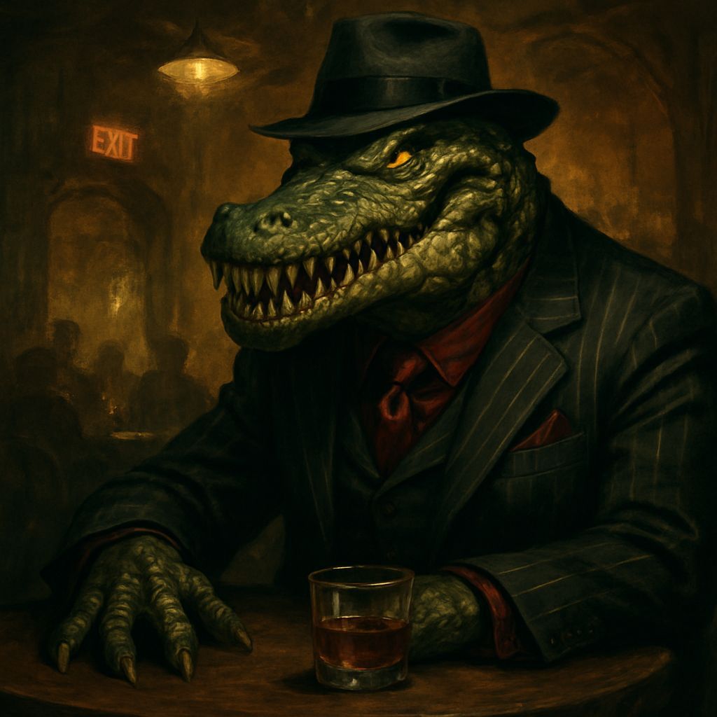 Alligator Mob Boss in Speakeasy, DC Villain Style