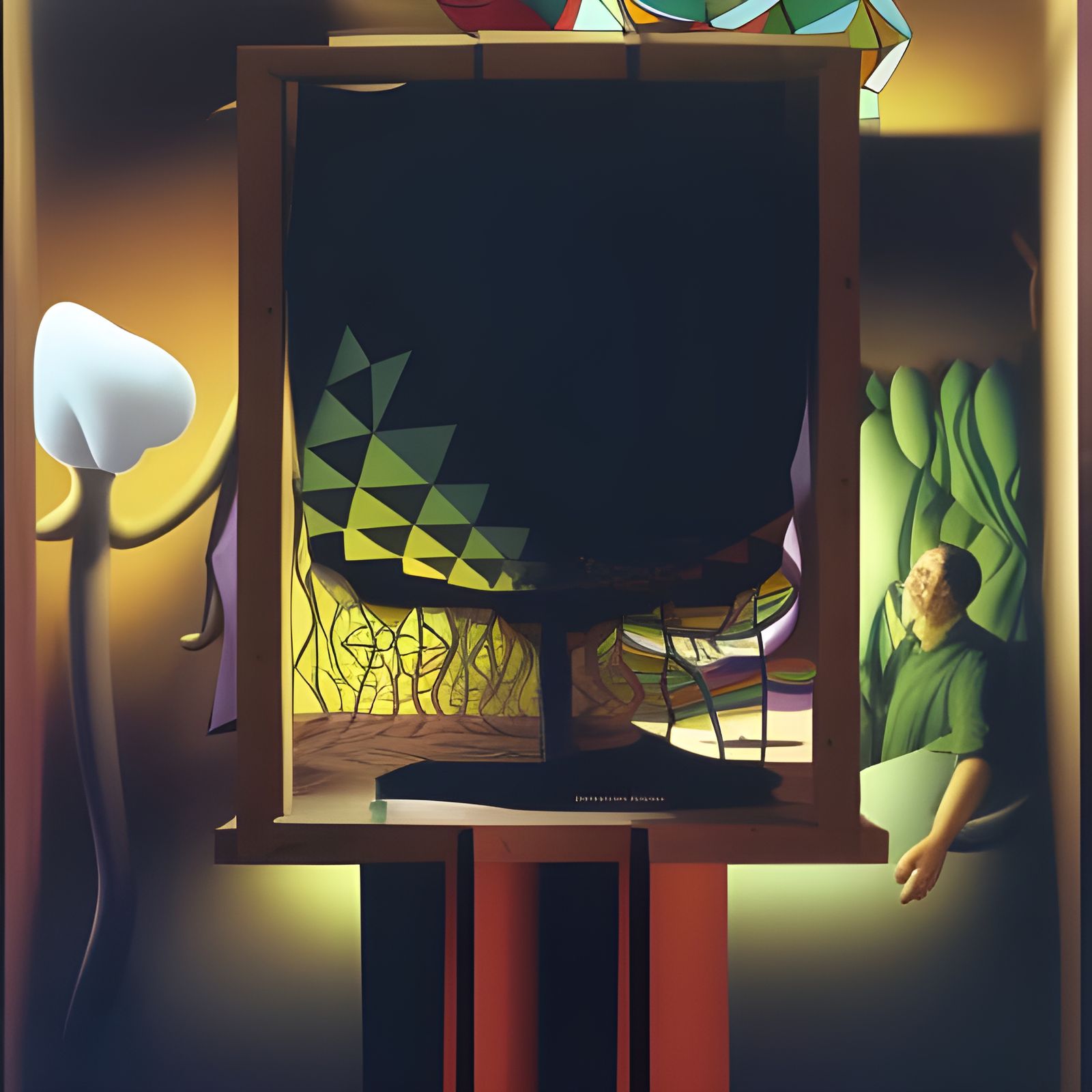 Beautiful Abstract Art with Magical Particles