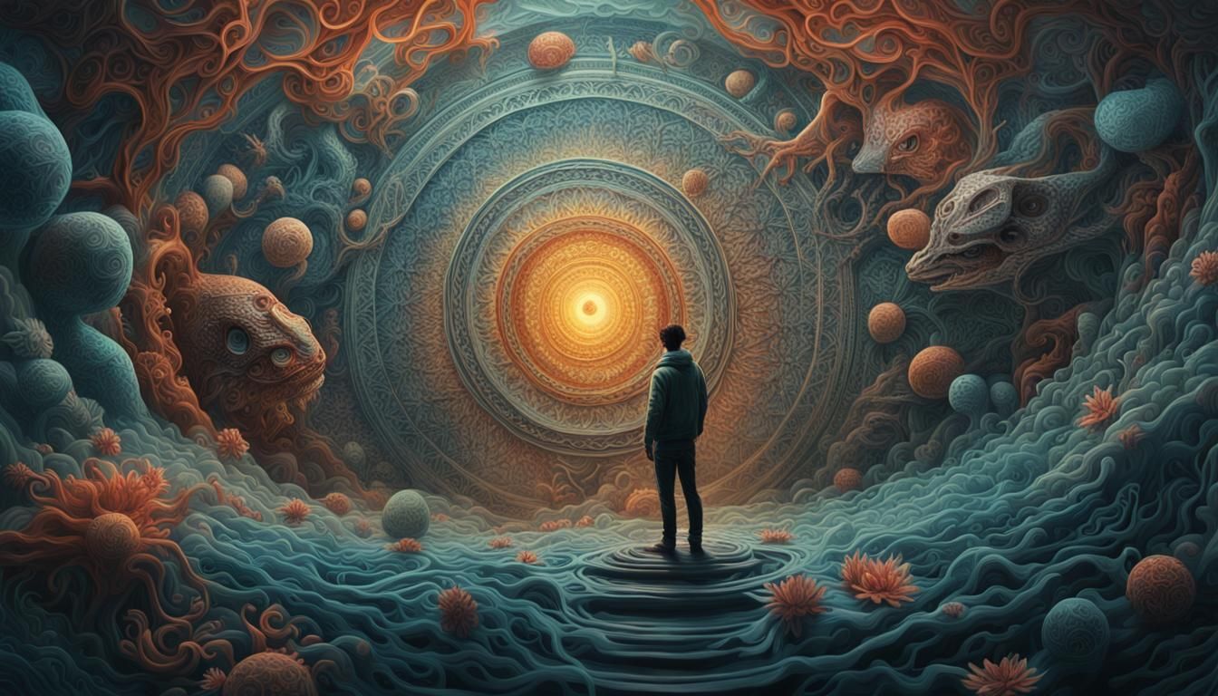 Surreal Human Rebirth in Cosmic Simulation