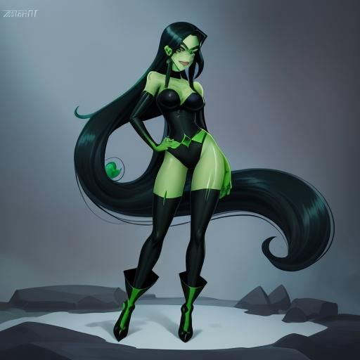 Shego from Kim Possible in Anime Style