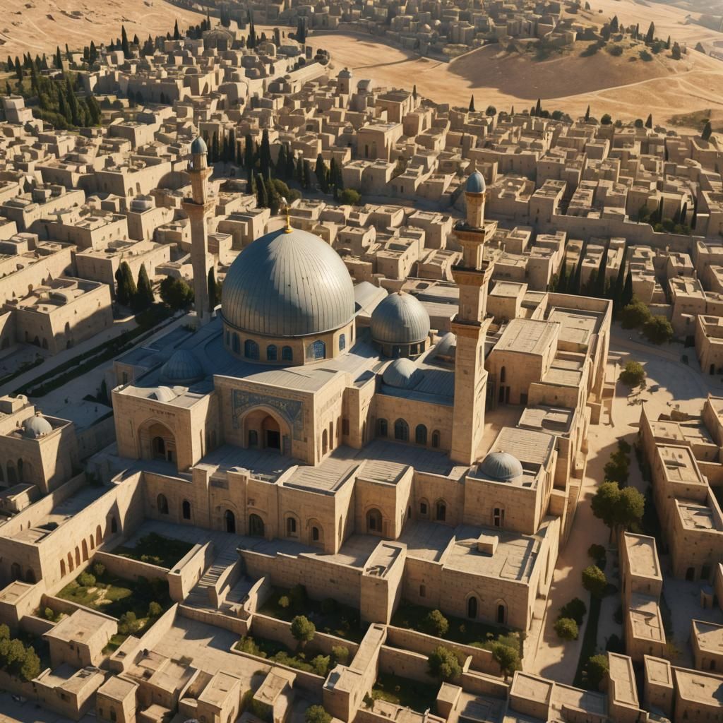 Al Aqsa Mosque in Jerusalem: 3D Cinematic View