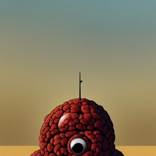 Hyperrealistic Meatwad with Human Eyes, 8k