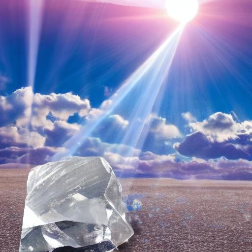 Crystal Concentrates Heavenly Energy Beam