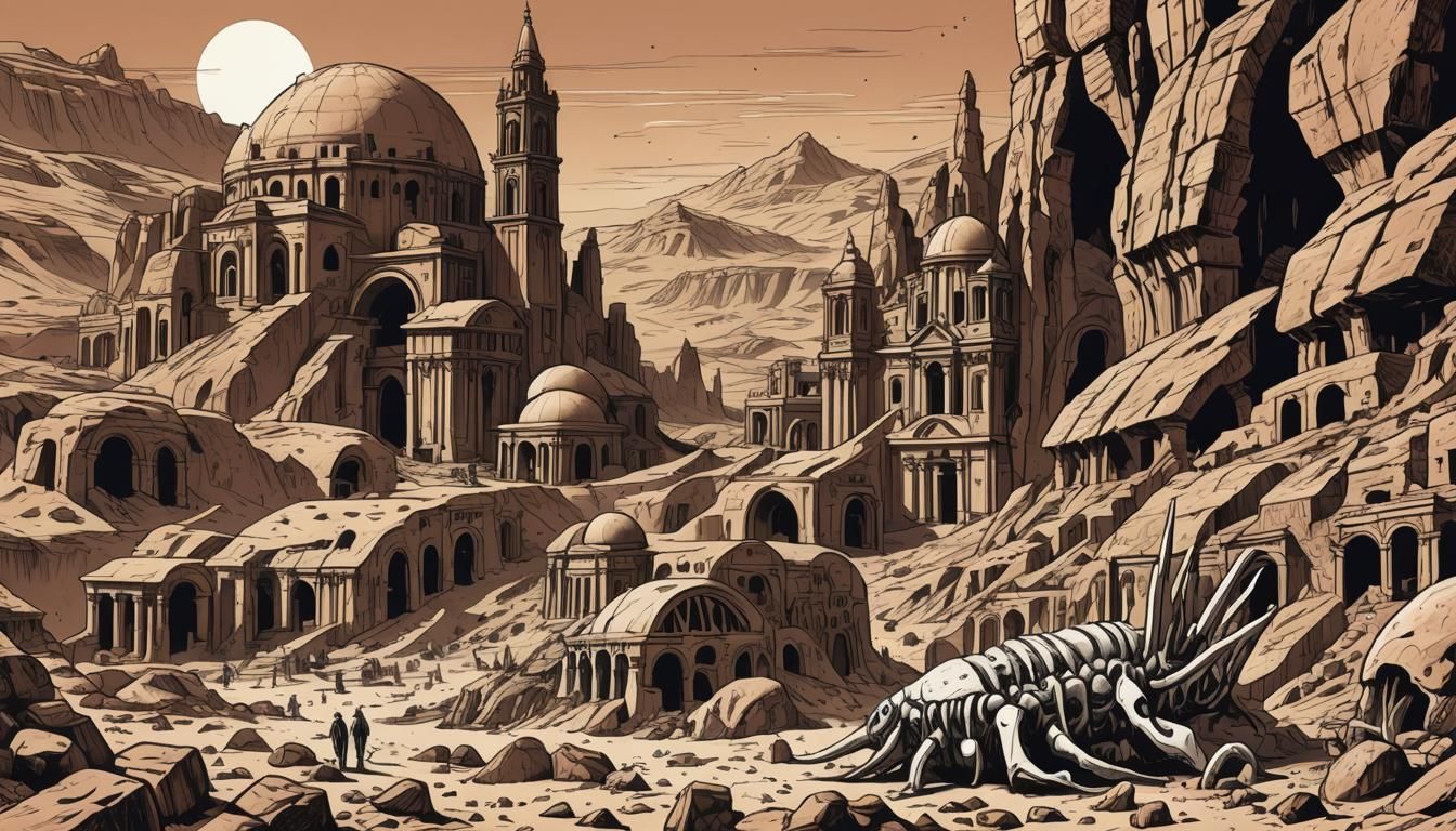 Petra on Mars in Polish Comic Style