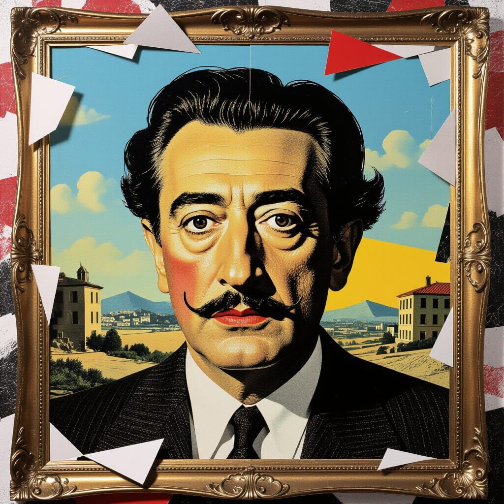 Surrealist Collage Evokes Dreamlike Chaos