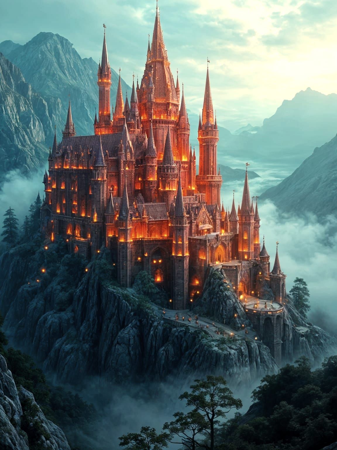 Epic Coca Cola Castle in Hyperrealistic, Cinematic Style