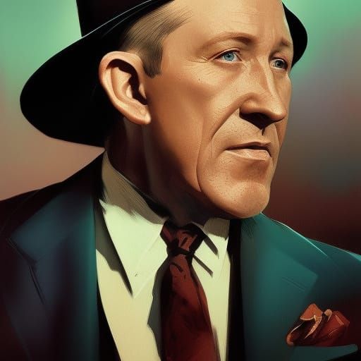 Bing Crosby as a Hyperdetailed Mafia Boss
