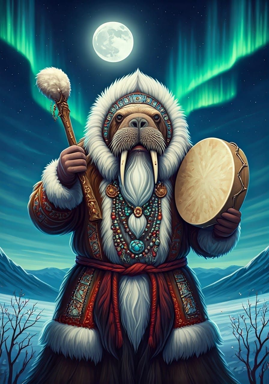 Father-Walrus in Shamanic Splendor