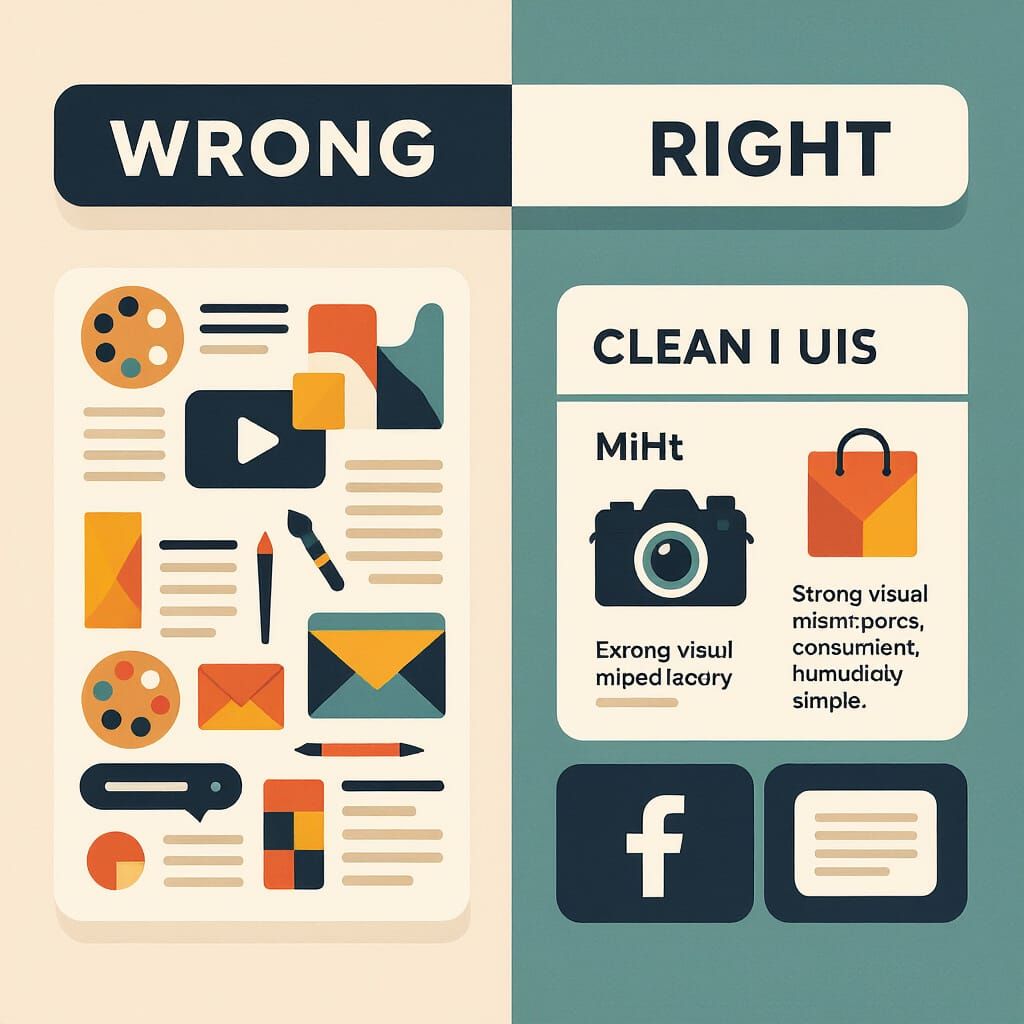 Clean and Modern Social Media Infographic in Flat Style