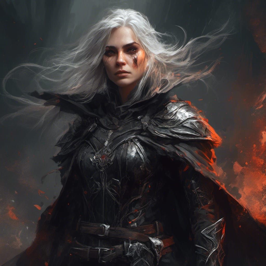 Ethereal Elf Warlock in Macabre Combat