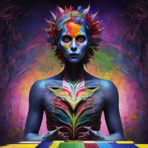 Abstract Expressionist Dada: Orbital Organic Visceral Design