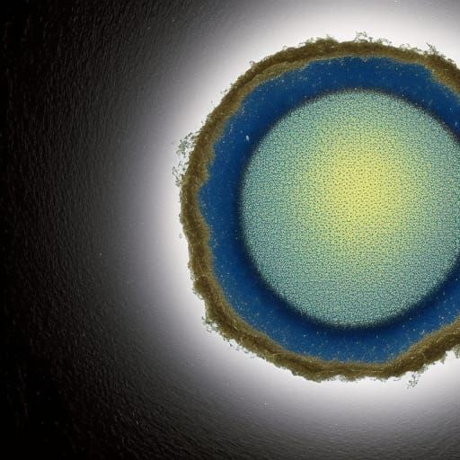 Hyperrealistic Photo of a Giant Gluey Cell